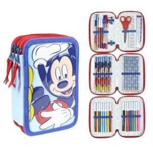 Disney Mickey Mouse 3-stöckig gefülltes Federmäppchen